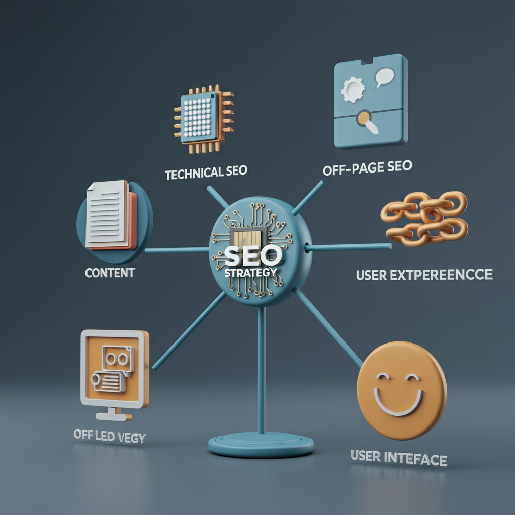 SEO Tổng Thể Là Gì? Bí Kíp Bứt Phá Doanh Thu & Vươn Tầm Thương Hiệu! 3 Các Thành Phần Chính Của Một Chiến Lược SEO Tổng Thể Hiệu Quả
